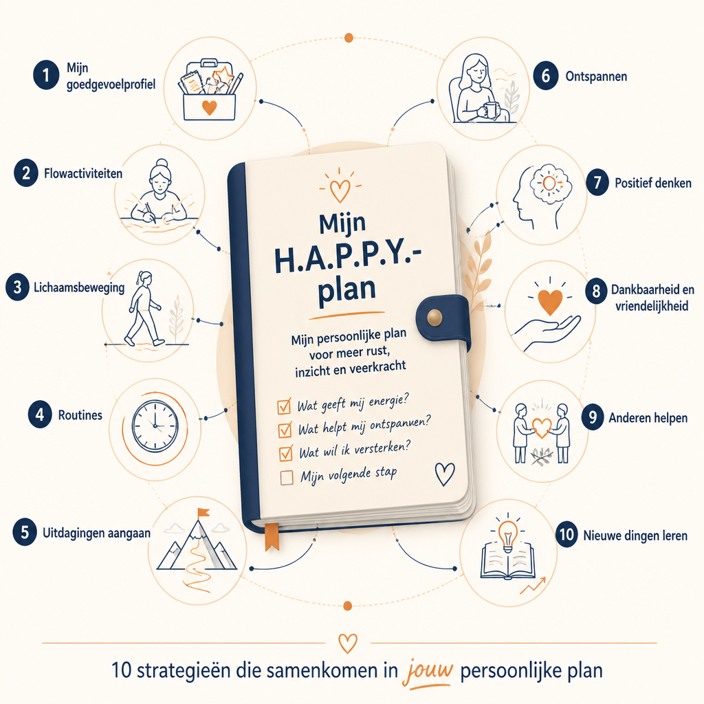 Illustratie van een persoonlijk H.A.P.P.Y.-plan